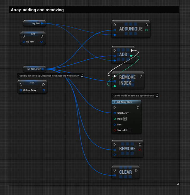 Array - adding and removing